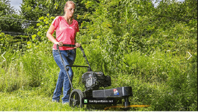Swisher Trimmer head raise above ground Swisher walk-behind trimmer
